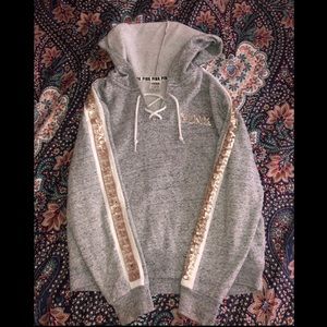 PINK Grey hoodie